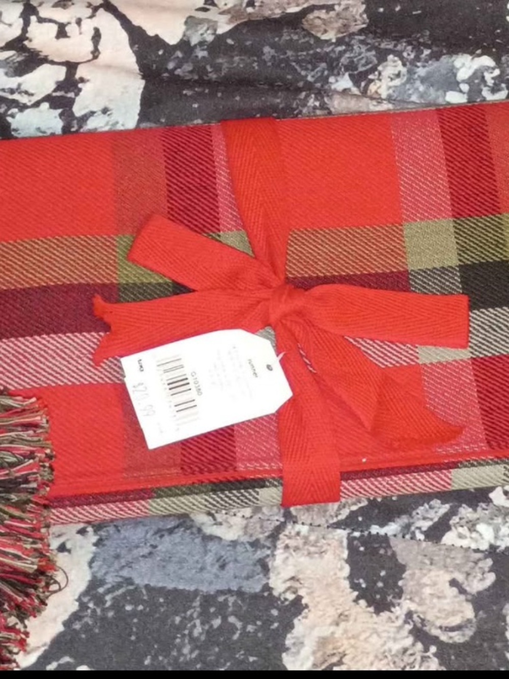 Red Plaid Table Runner by TAG